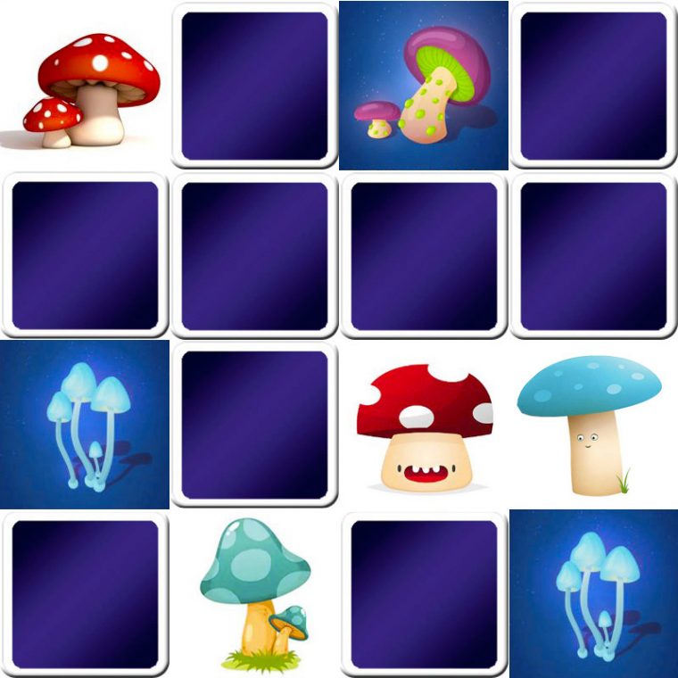 Jeu De Memory Enfant – Champignons (2) – En Ligne Et encequiconcerne Memory Gratuit En Ligne