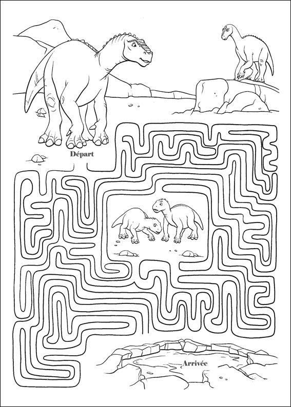 Jeu Du Labyrinthe Récré Kids En 2021  Coloriage Dinosaure tout Coloriage Labyrinthe