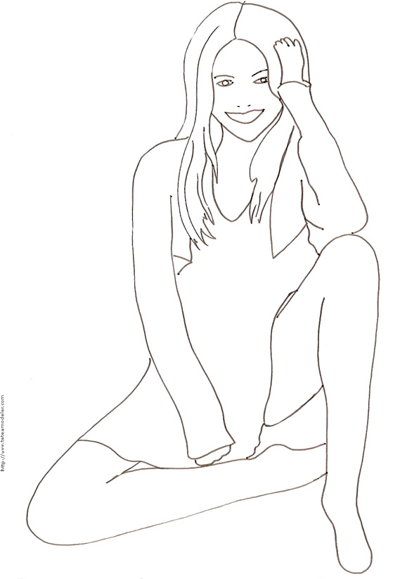 Jeux De Coloriage À Dessiner Top Model Biz serapportantà Coloriage De Fille Top Model 