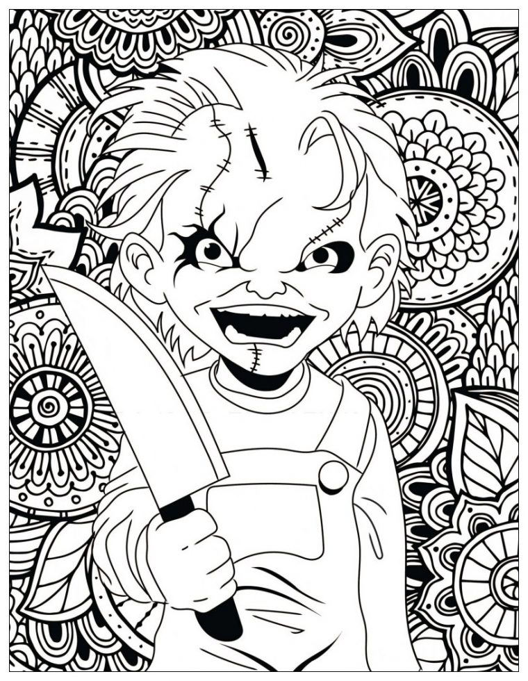 Jeux De Coloriage De Chucky  30000 ++ Collections De tout Coloriage Ca