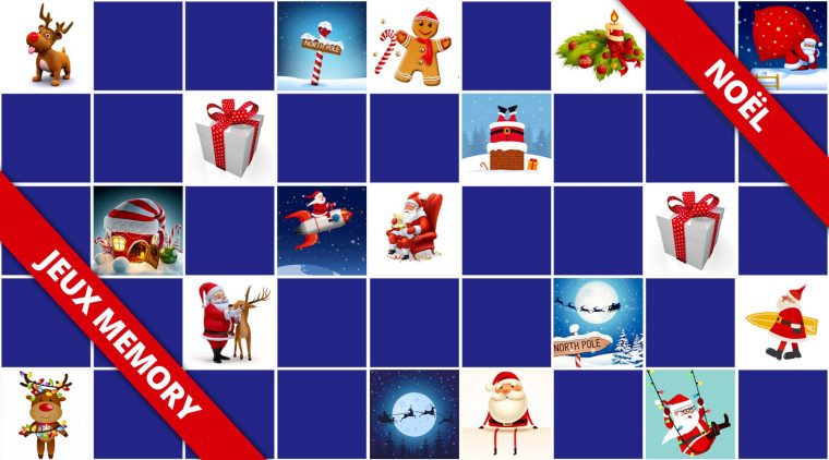 Jeux Memory Spécial Noël – En Ligne Et Gratuits!  Memozor pour Memory Gratuit En Ligne