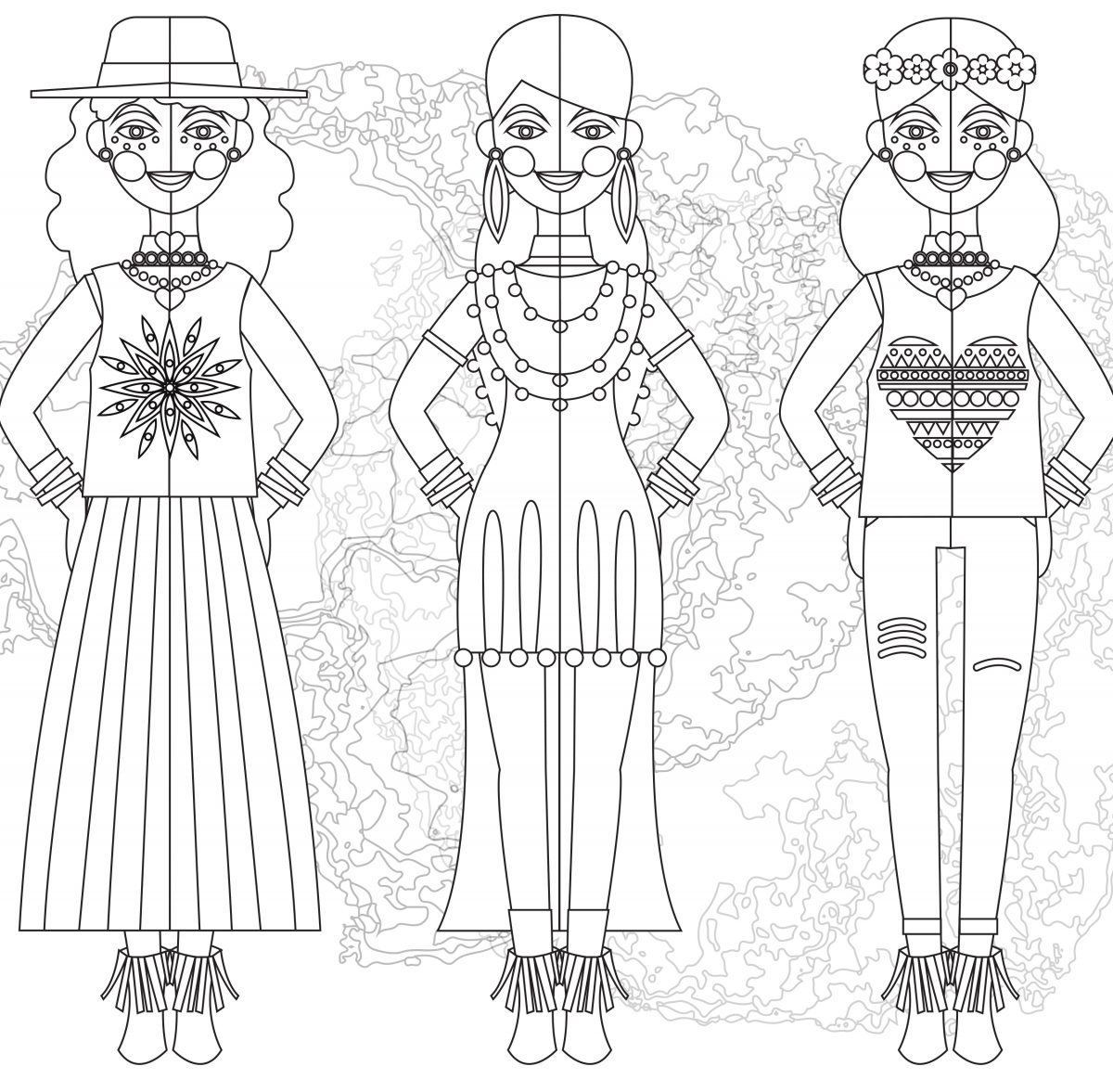 Journée Internationale De La Mode Coloriage - Artherapie.ca pour Coloriage Ca