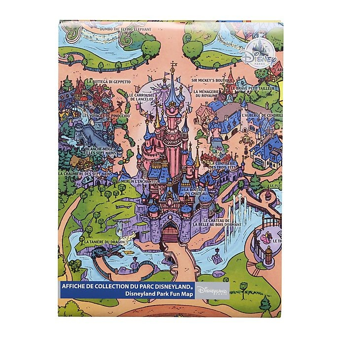 Jusqu'À 61%  Disney Pas Cher >> Disneyland Paris Fun Map concernant Coloriage Disneyland Paris