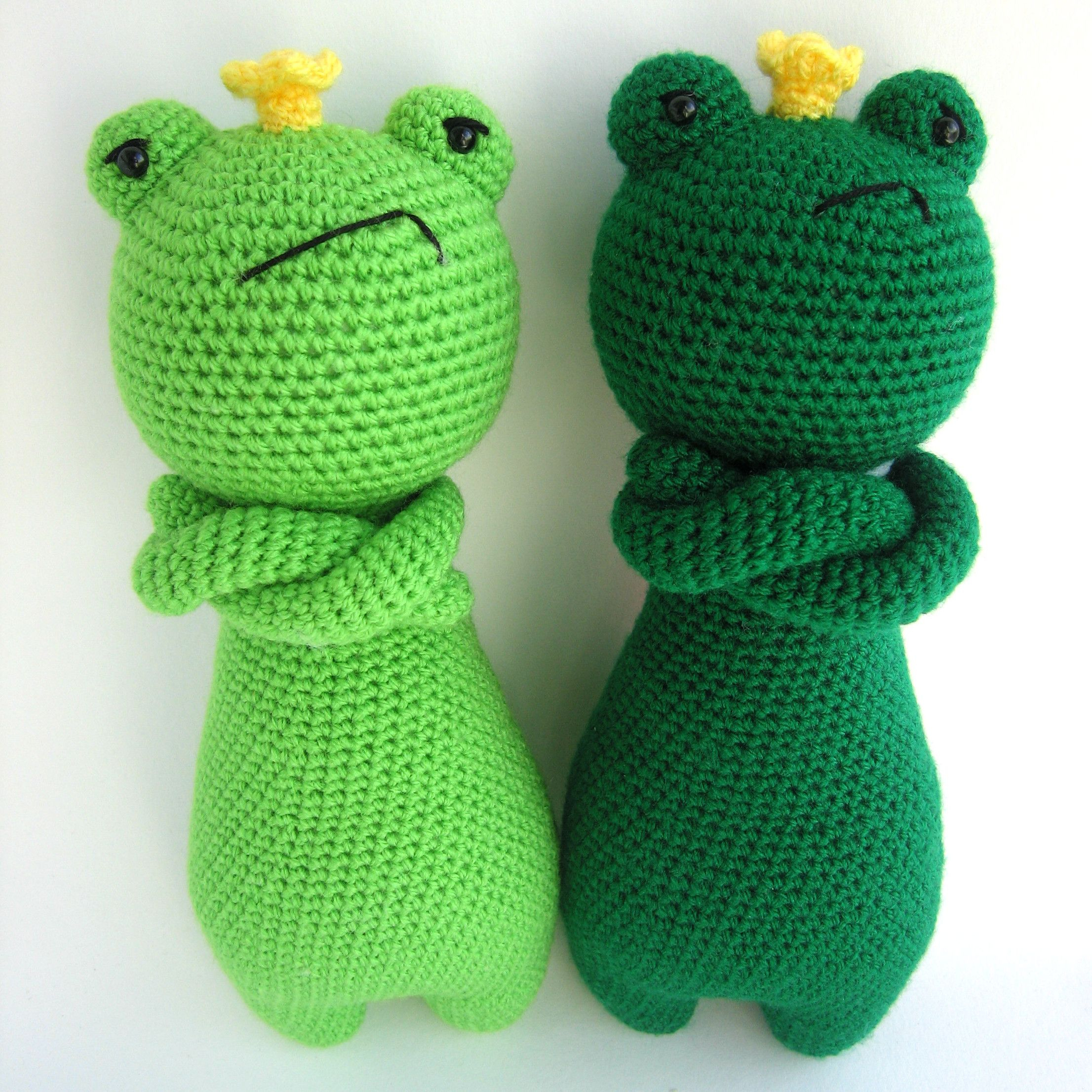 King Frog Pdf Amigurumi Crochet Pattern  Crochet Bear à Patron Grenouille