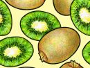 Kiwis Verts D'Isolement Sur Le Fond Vert Dessin De pour Dessin De Kiwi