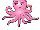 Kleurplaat Leuke Octopus. Octopus Atleet. Cartoon encequiconcerne Pieuvre Dessin