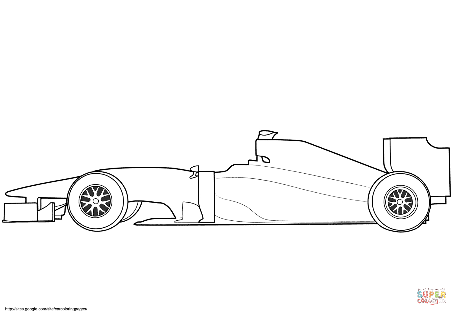 Kleurplaat Raceauto Max Verstappen Kleurplaat Animaatjes intérieur Formule 1 À Colorier 