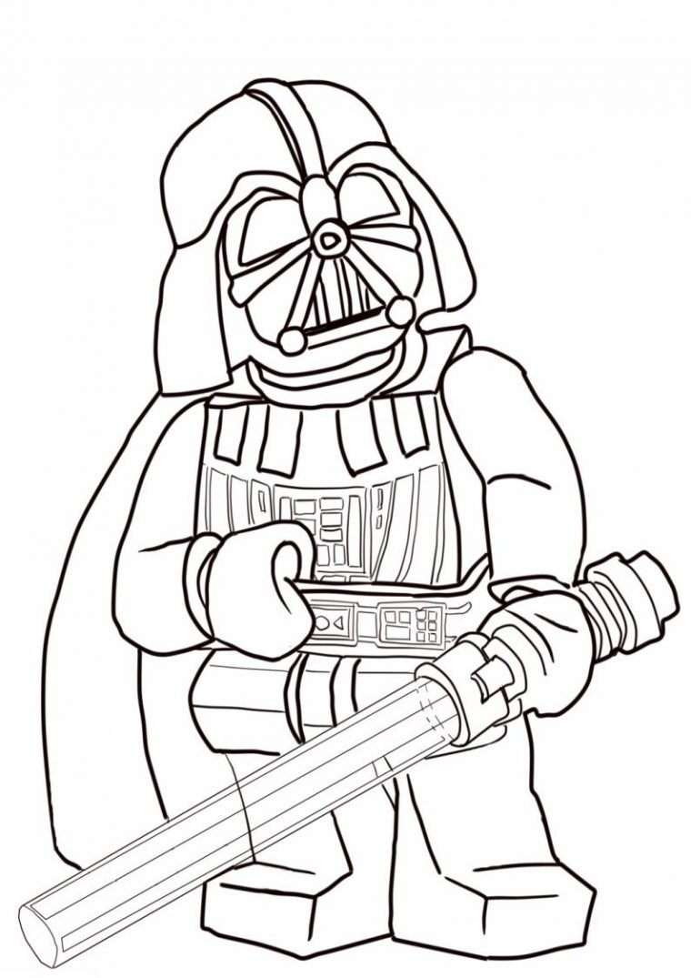 Kolorowanka Lego Star Wars Darth Vader Nr 2  Star Wars tout Coloriage Lego Starwars