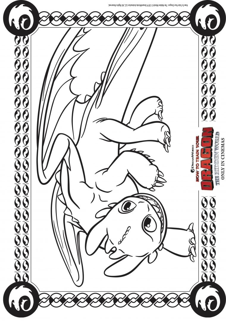 Krokmou – Coloriage Dragons 3 – Coloriages Pour Enfants à Coloriage Dragon