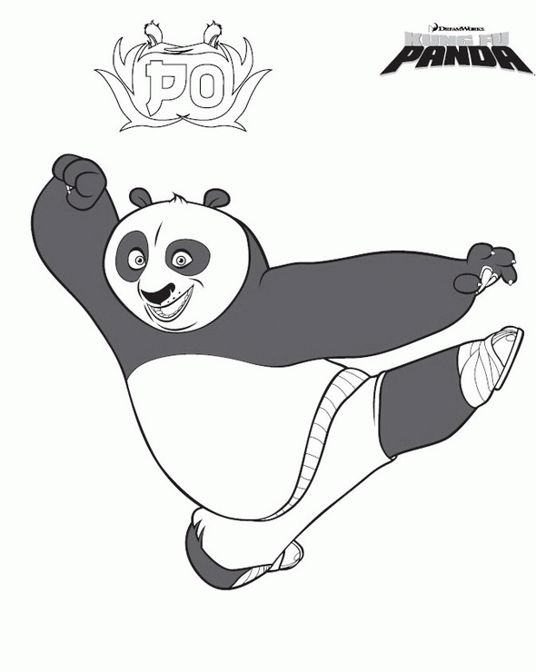 Kung Fu Panda Coloriages avec Coloriage Kung Fu Panda 