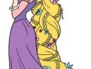 La Beauté De La Tresses De Raiponce  Rapunzel, Disney pour Dessin De Princesse En Couleur