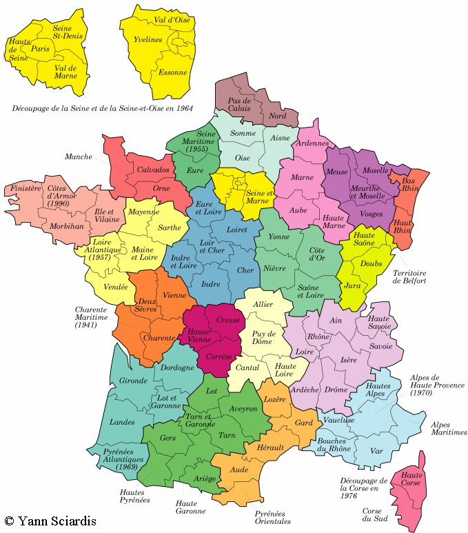 La Carte De France Avec Les Numero De Departement intérieur France Avec Département