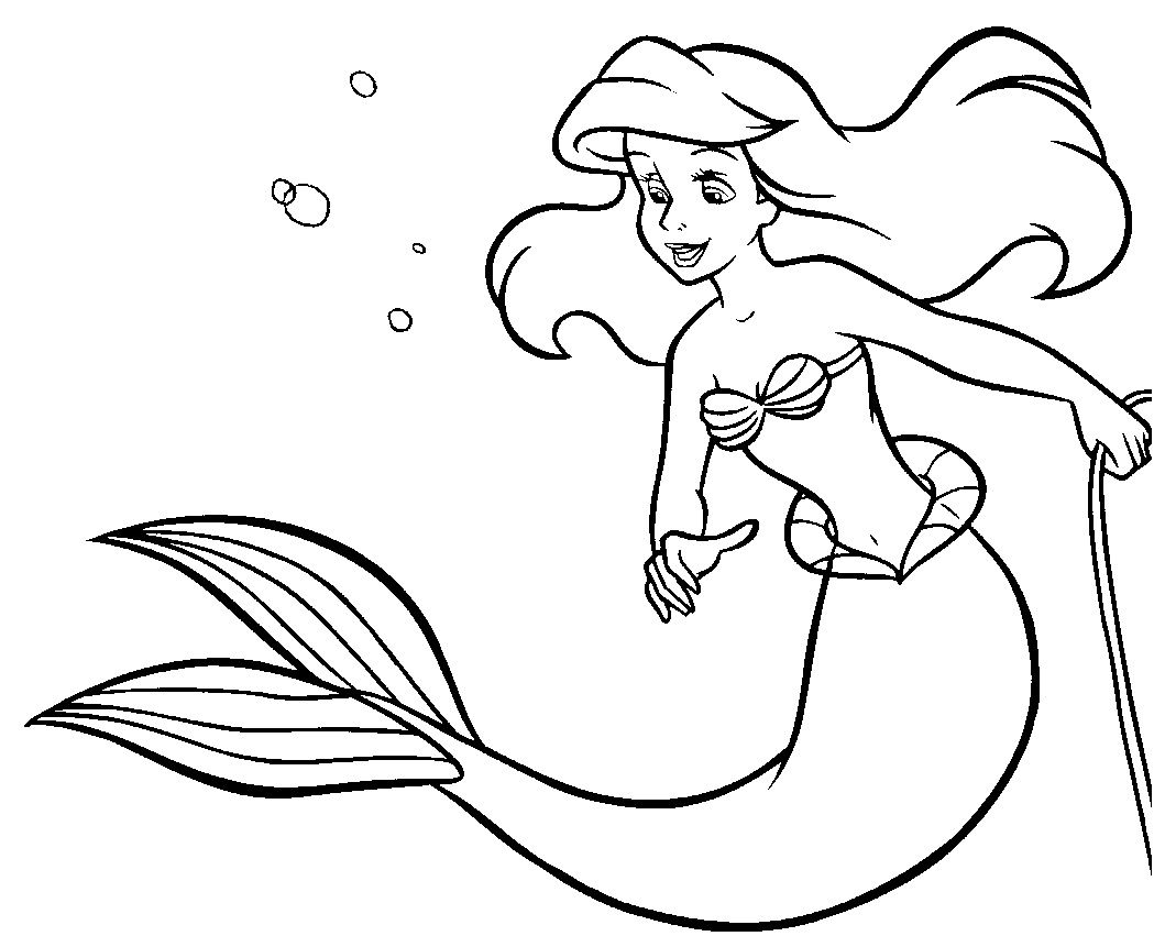 La Petite Sirene Ariel 6 Coloriage La Petite Sirène encequiconcerne Ariel La Petite Sirene Dessin