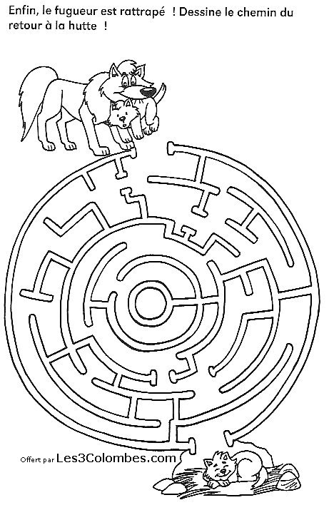 Labyrinthe Dessins 43 - Coloriage En Ligne Gratuit Pour Enfant concernant Jeux Dessin Gratuit 