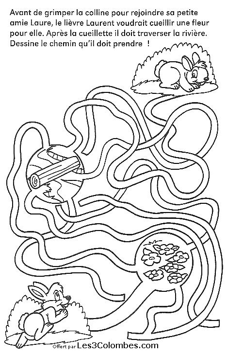 Labyrinthe Enfant 24 - Coloriage En Ligne Gratuit Pour Enfant pour Jeux Enfant A Imprimer 