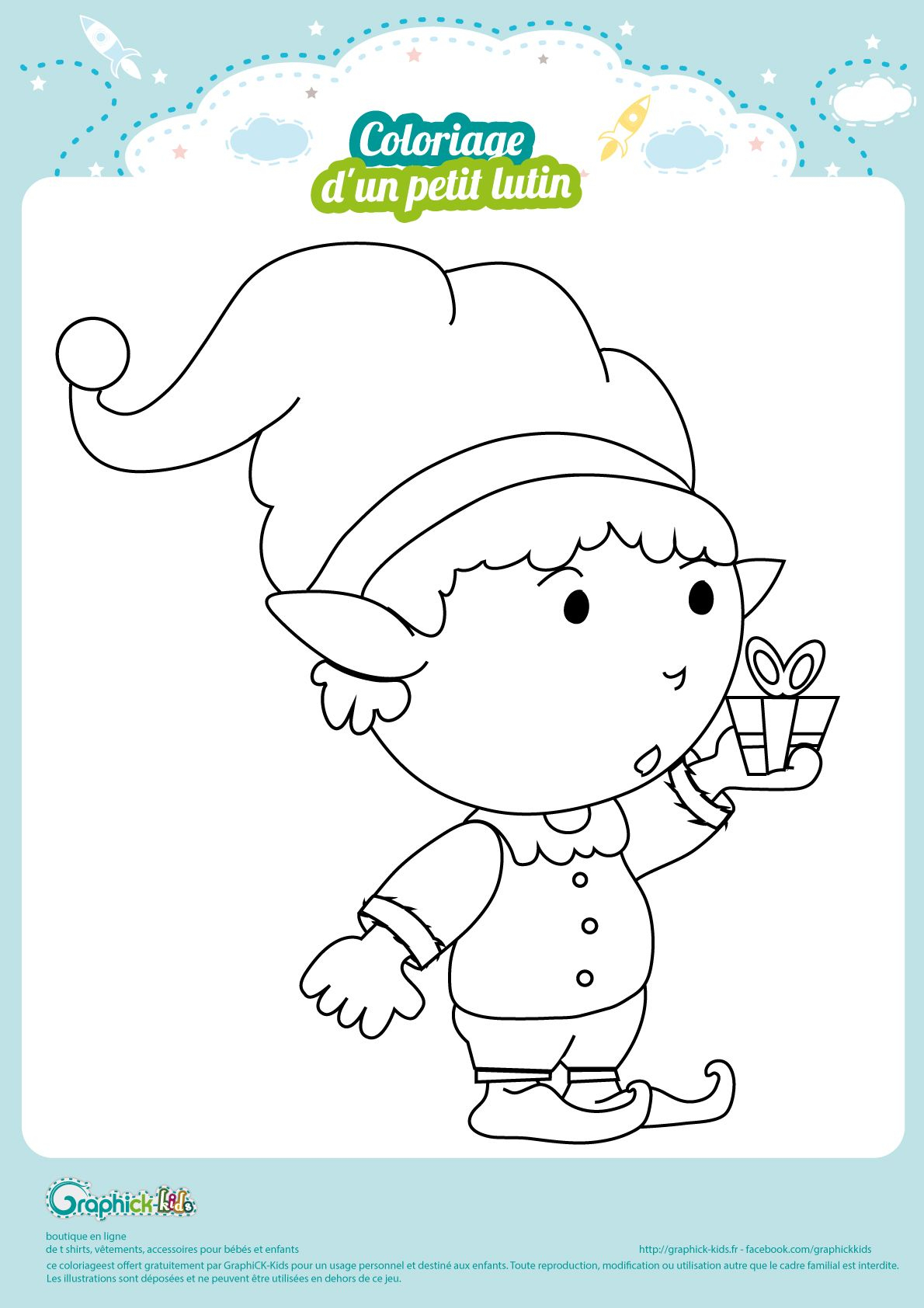 L&amp;#039;Activité Du Mercredi : Le Coloriage Du Petit Lutin De pour Dessin Lutin 