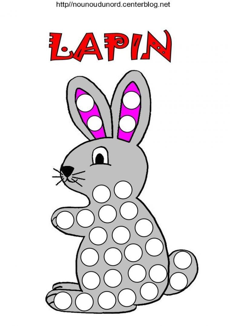 Lapin Coloriage dedans Dessin De Lapin