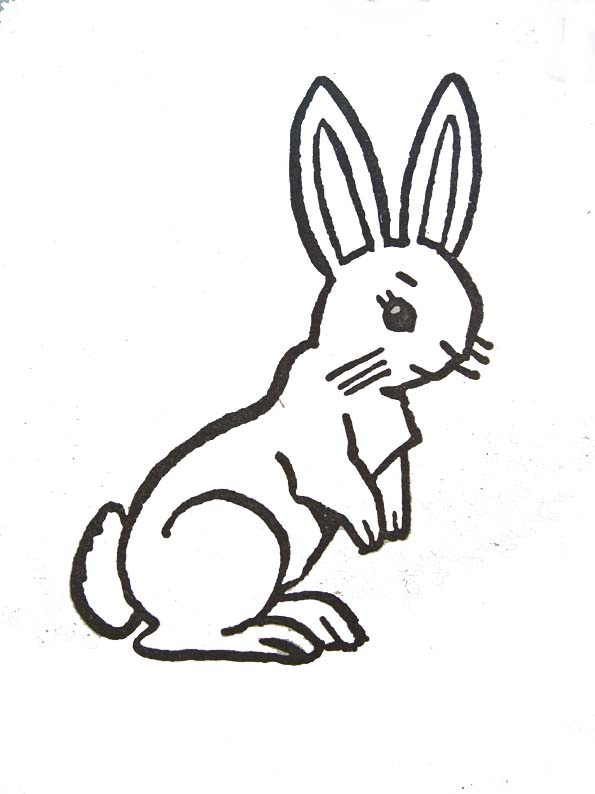 Lapin Dessin Stylisé - Huit Stylises Colore Lapin De encequiconcerne Apprendre A Dessiner Un Lapin 