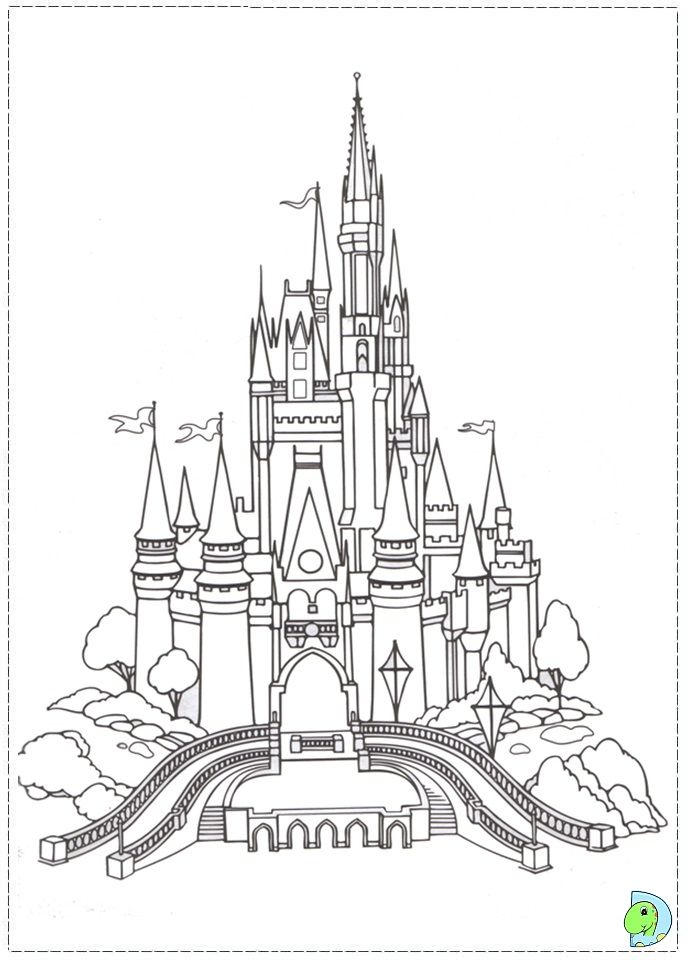 Le Chateau  Castle Coloring Page, Disney Activities tout Coloriage Disneyland Paris