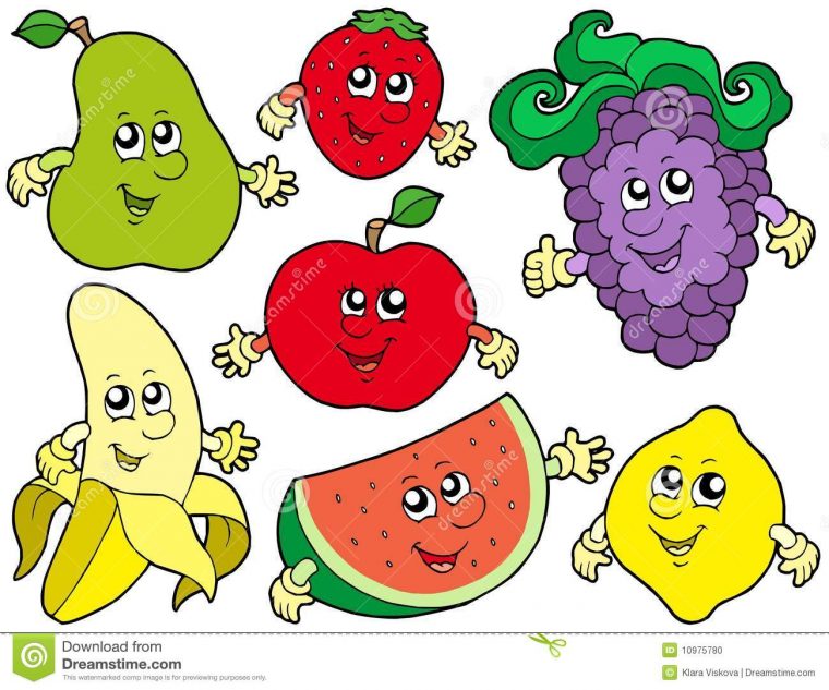 Le Dessin Animé Porte Des Fruits Le Ramassage 2 pour Dessin De Fruits