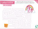 Le Labyrinthe Des Licornes destiné Jeu Labyrinthe À Imprimer