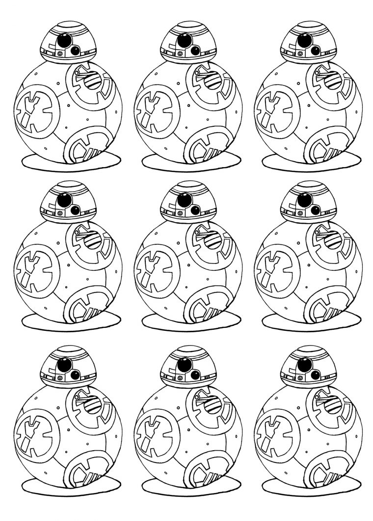 Le Nouveau Robot Star Wars Bb8 À Colorier ! – Coloriages pour Dessin De Star Wars