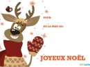 Le Renne Du Père Noël - Carte À Imprimer Joyeux Noël serapportantà Menu De Noel À Imprimer Gratuit