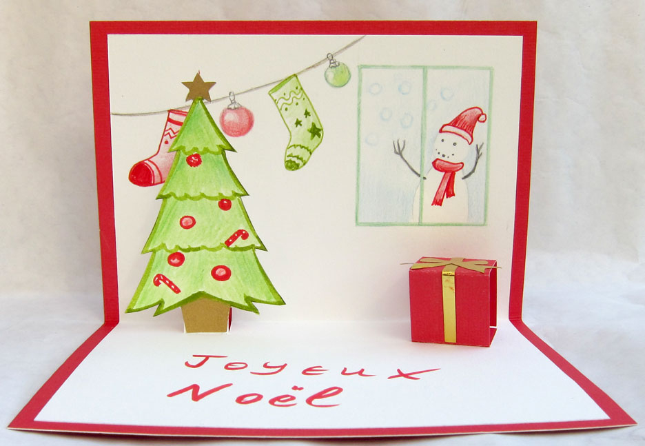 Le Sapin De Noël - Portfolio avec Carte Postale De Noel A Imprimer