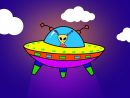Learn To Draw Step By Step Flying Saucer Ufo For Kids concernant Dessin Soucoupe Volante