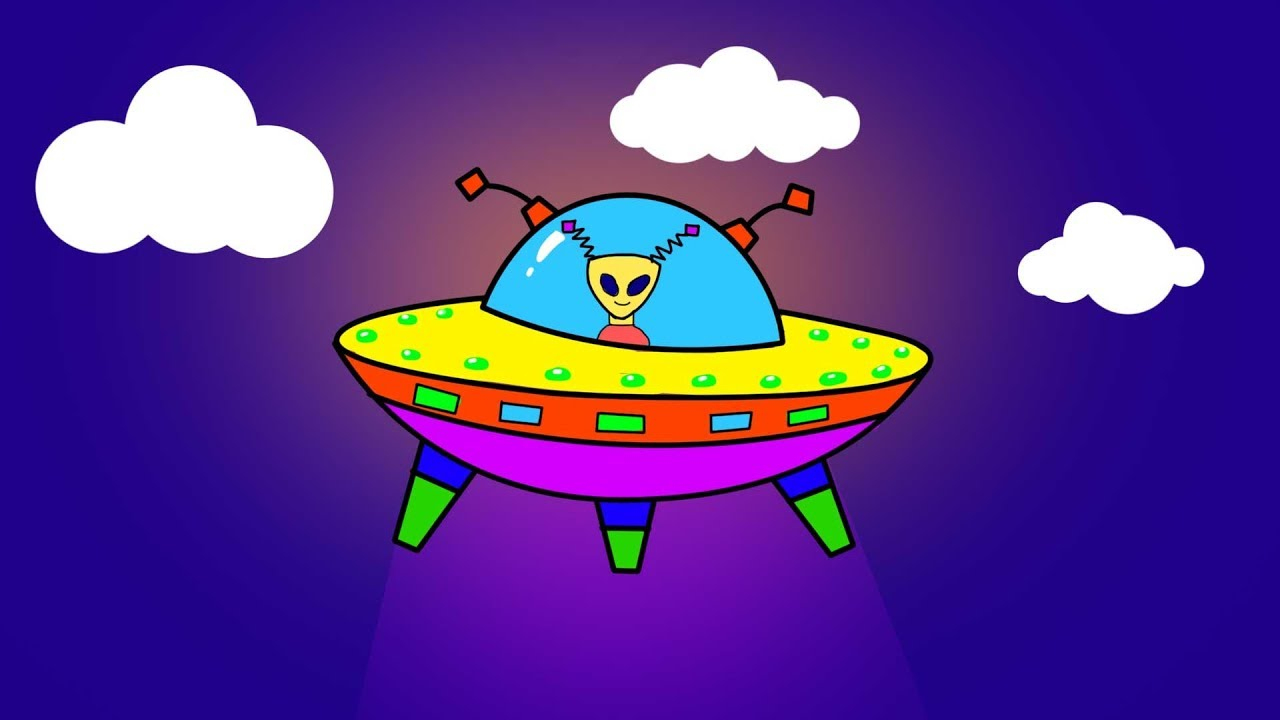 Learn To Draw Step By Step Flying Saucer Ufo For Kids concernant Dessin Soucoupe Volante 