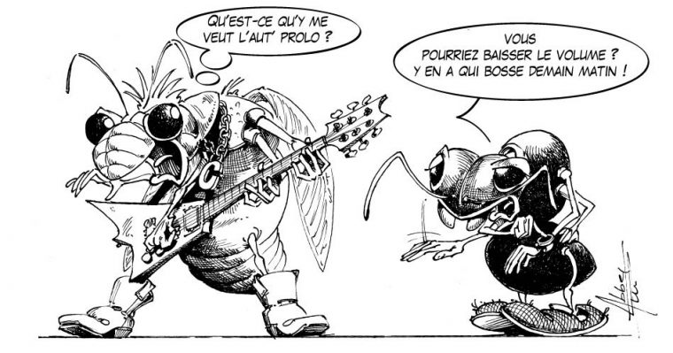 L'Echo Parisien: "La Cigale Et La Fourmi" : J'En Suis L dedans Dessin De La Cigale