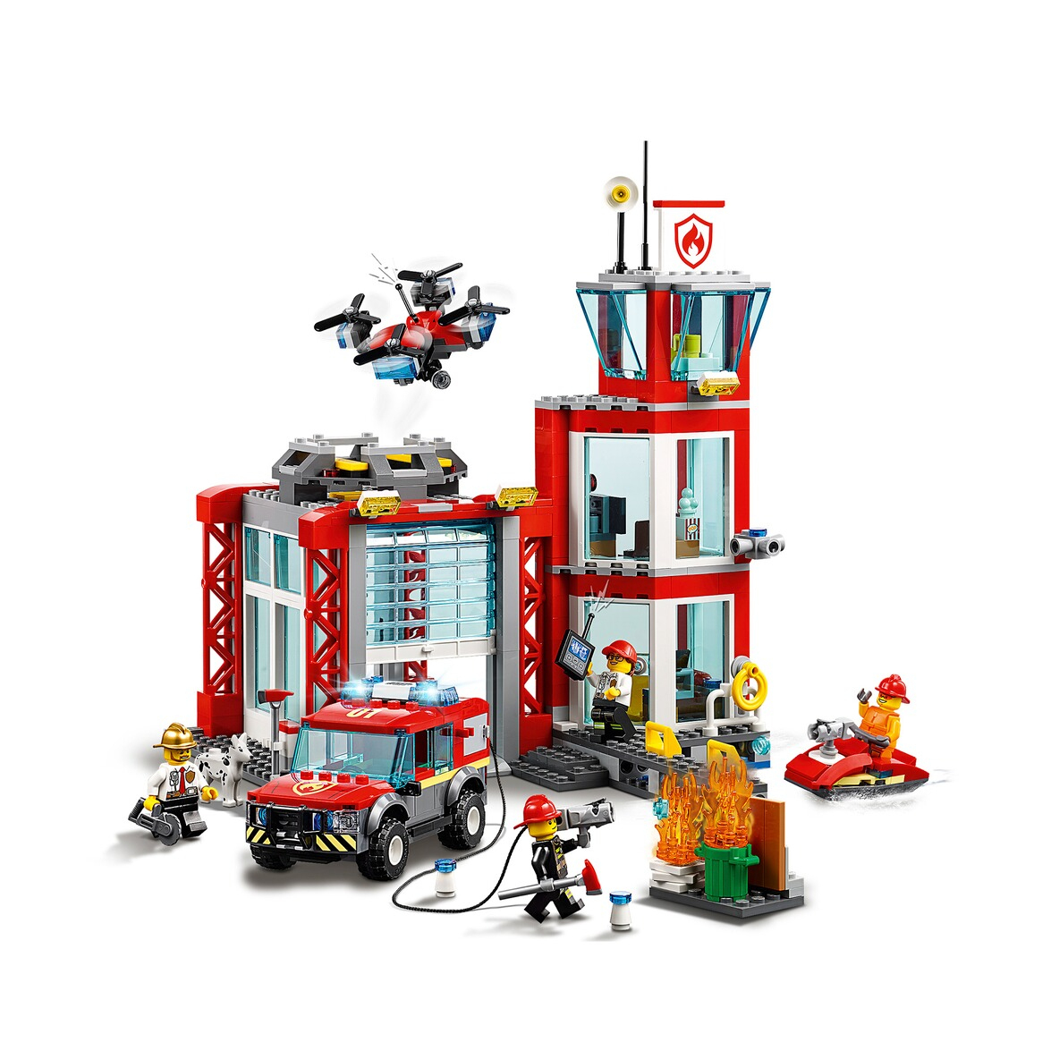 Lego® City 60215 La Caserne De Pompiers À Commander En concernant Jeux De Pompier En Ligne 