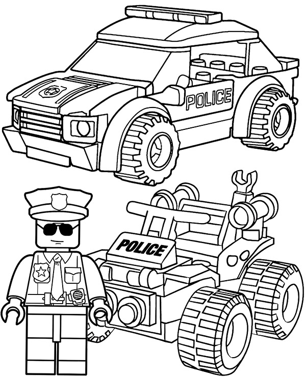 Lego Police Coloring Page - Topcoloringpages avec Dessin Lego Police