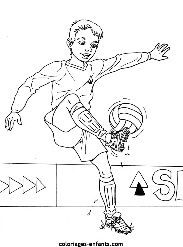 Les Coloriages De Football À Imprimer tout Coloriage Foot Gratuit