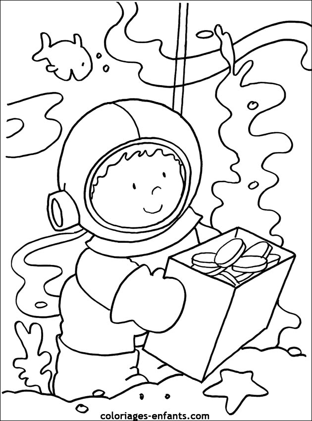 Les Coloriages De La Mer À Imprimer Sur Coloriages-Enfants destiné Coloriage De Mer