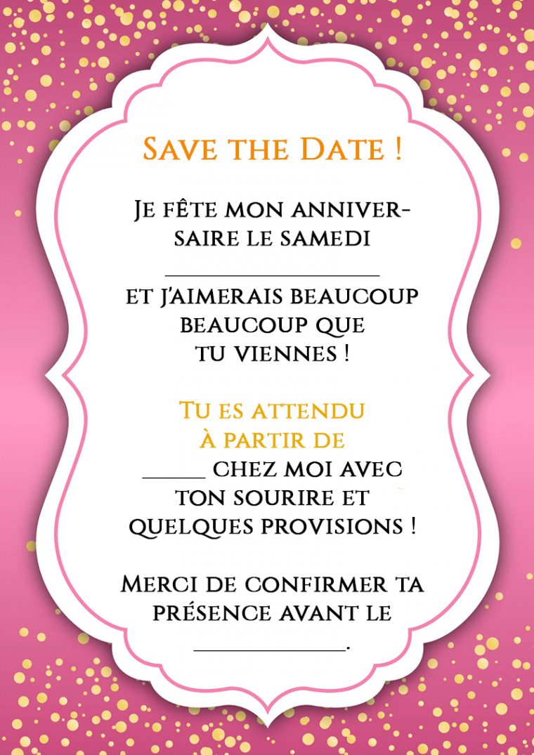 Les Plus Belles Cartes D'Anniversaire Gratuites Et destiné Carte D Invitation À Imprimer Gratuite