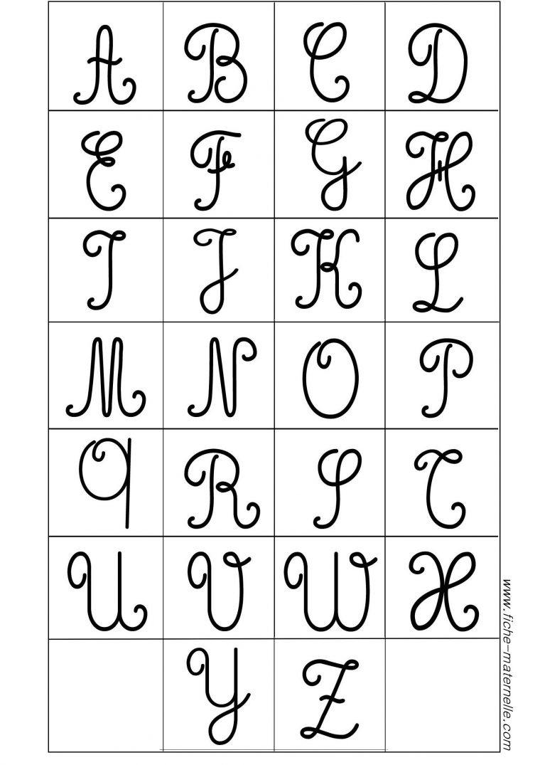 Lettre De L'Alphabet Cursive A Imprimer encequiconcerne Coloriage Lettres De L Alphabet