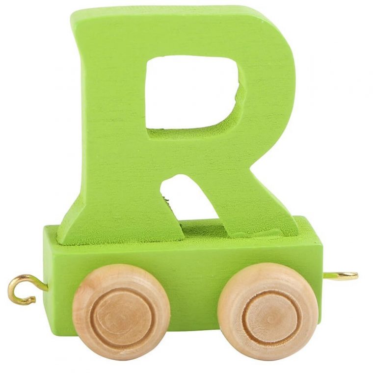 Lettre Train En Bois Pour Train Prénom Bébé – R Couleur concernant Le Train Alphabet