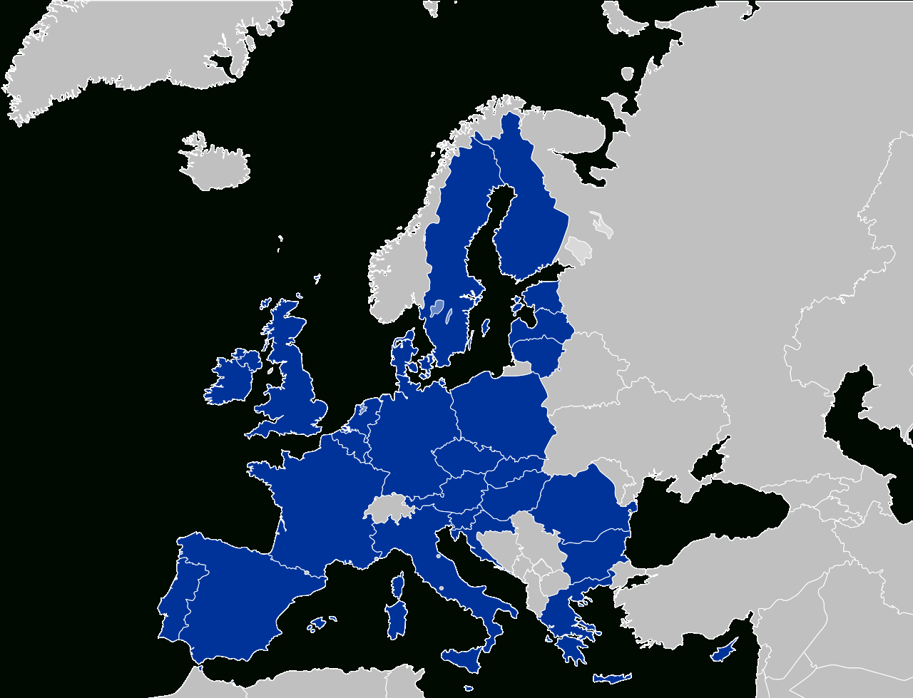 L&amp;#039;Histoire De L&amp;#039;Union Européenne tout Union Europã©Enne Carte 