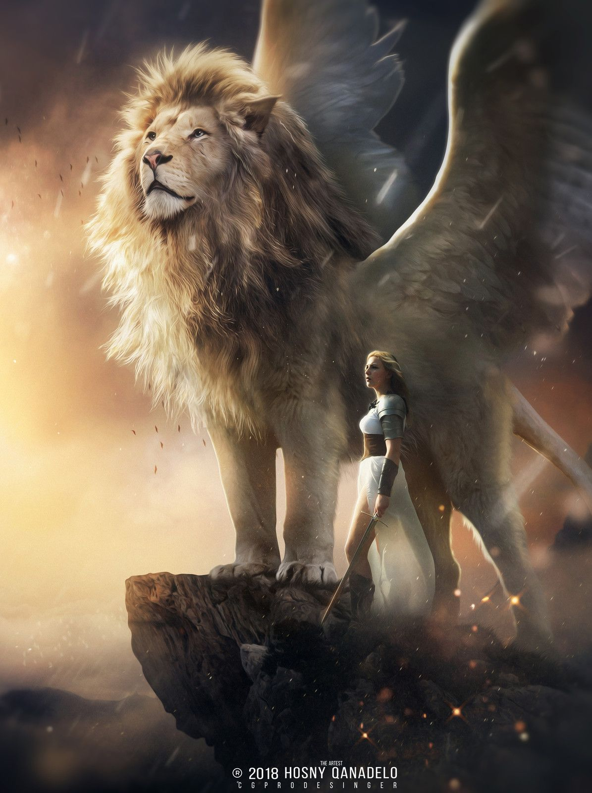 Lion Aslan- Narnia, Hosne Qanadelo On Artstation At Https destiné Lion Dessin 