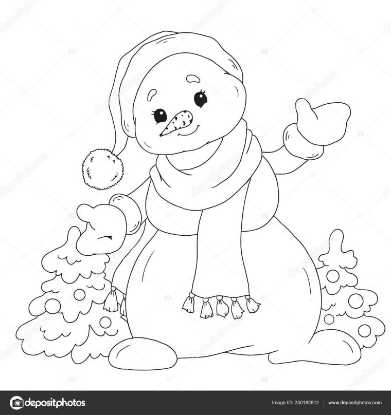 Livre Coloriage Bonhomme Neige Bonhomme Personnage Dessin destiné Coloriage Bonhomme