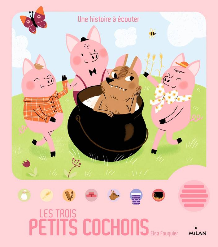 Livre: Les Trois Petits Cochons, Fouquier Elsa Auteur destiné Les Trois Petit Cochon Conte 