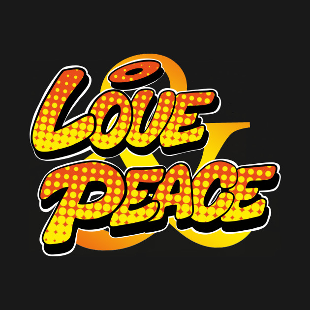 Love &amp;amp; Peace - Graffiti Style - Love And Peace - T-Shirt encequiconcerne Dessin Peace And Love 