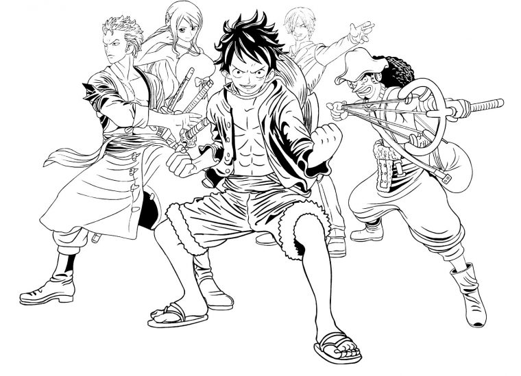 Luffy Coloring Pages – Coloring Home à Coloriage Zoro