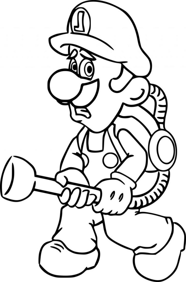 Luigi Coloriage Beau Galerie Coloriage Luigi S Mansion À serapportantà Dessin A Imprimer Mario Et Luigi