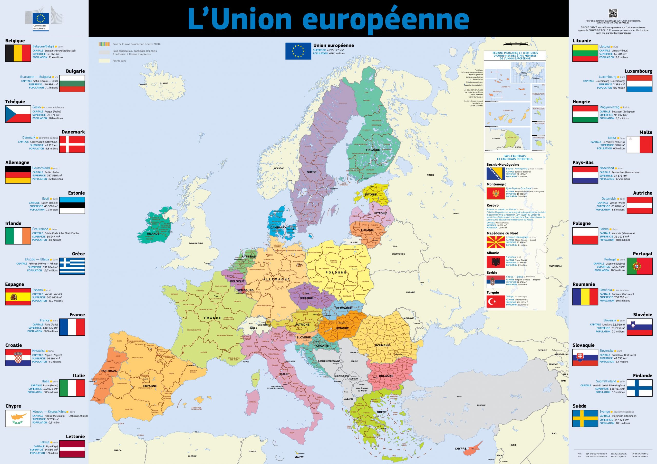 L&amp;#039;Union Européenne - Carte  Strasbourg Europe destiné Union Europã©Enne Carte 