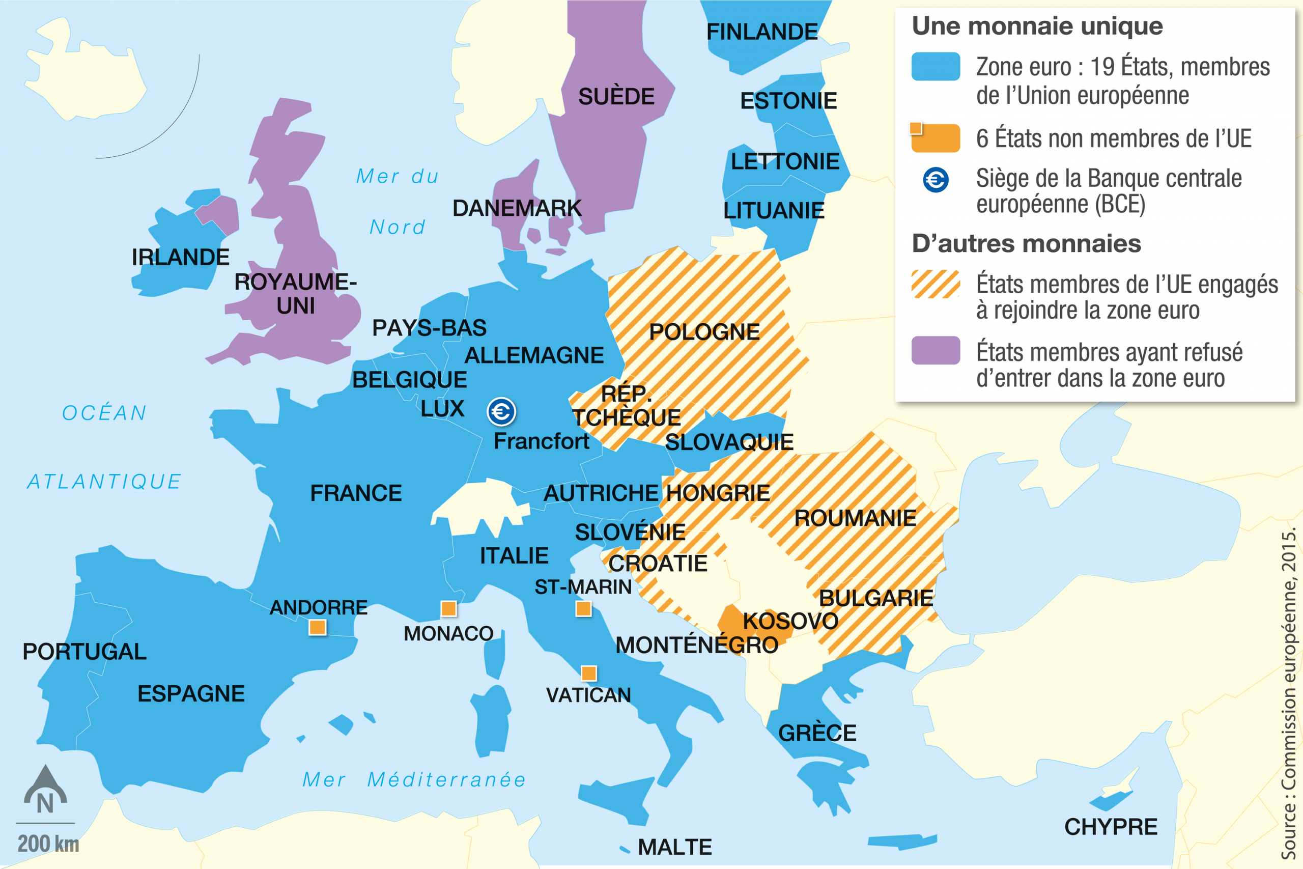 L'Union Européenne, Un Territoire À Géométrie Variable avec Carte Union Europã©Enne