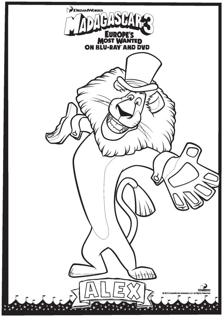 Madagascar 3 Coloring Pages – Coloring Home intérieur Coloriage Madagascar