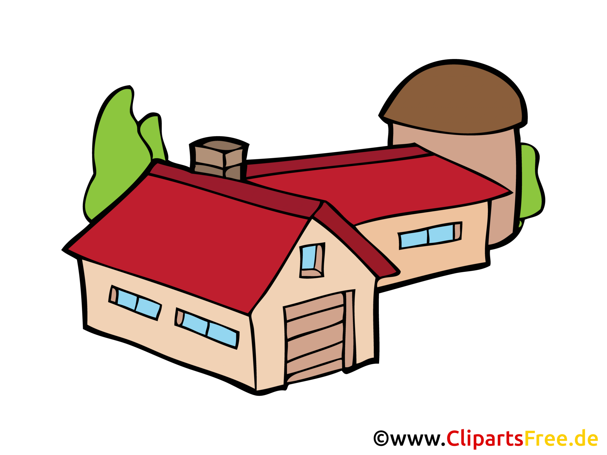 Maison Clip Art Gratuit Dessin - Objets Dessin, Picture à Dessins Maisons