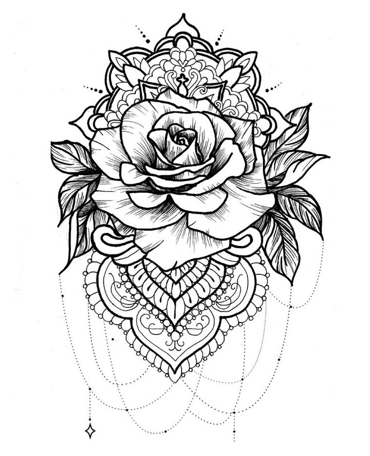 Mandala A Telecharger Et Colorier Rose – Coloriage avec Des Mandala A Imprimer